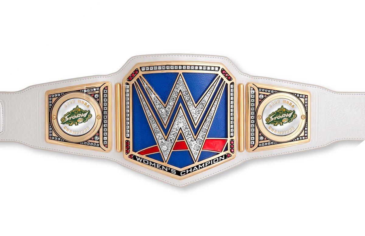 TripleH's tweet image. Another year, another @WNBA Championship, and a SECOND @WWE Title heading to the @seattlestorm. Congratulations to @breannastewart, @S10Bird and the rest of the team on a dominating performance in the finals. make some room for this! #WeRepSe4ttle #StrongerThanEver