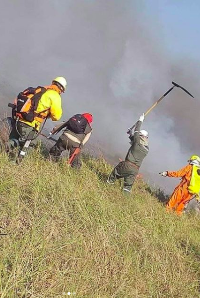 2020 August: Fires enter the Bolivian pantanal from border w/ Brazil, over 10,000 hectares lost in Otuquis protected area. Añez government responds quickly but equipment is not enough. Volunteers continue to be the ones supporting firefighters.  #Bolivia