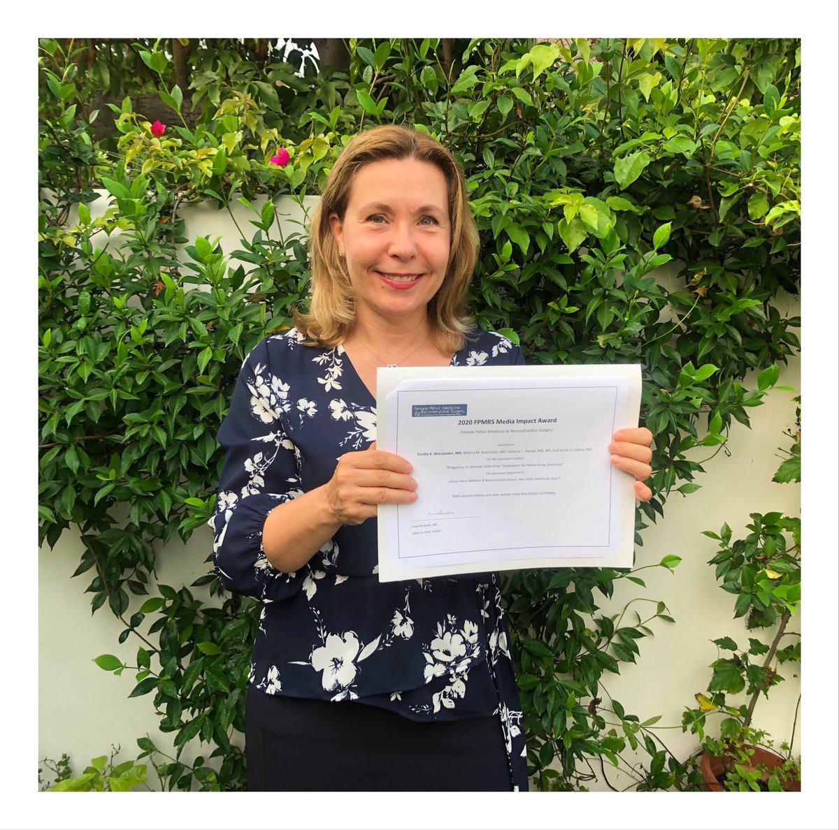 Today we recognize the FPMRS 2020 Awardee for Media Impact Article from the @FPMRSJournal: "Pregnancy in Women With Prior Treatments for Pelvic Floor Disorders" by Wieslander CK, Weinstein MM, Handa VL, et al. Congratulations!
bit.ly/3d5Clcz