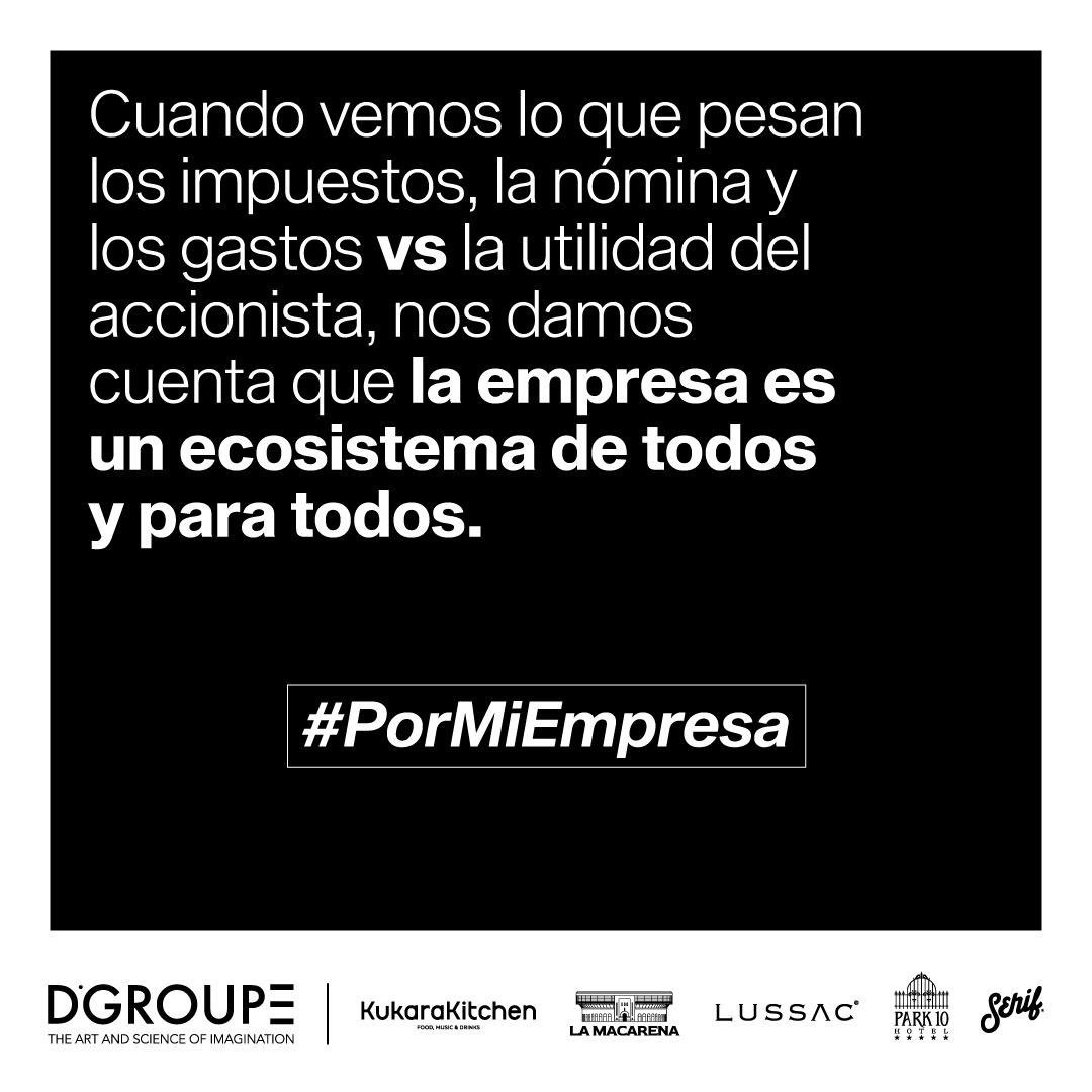 La unión es la respuesta. 
Somos un ecosistema de todos y para todos. #PorMiEmpresa