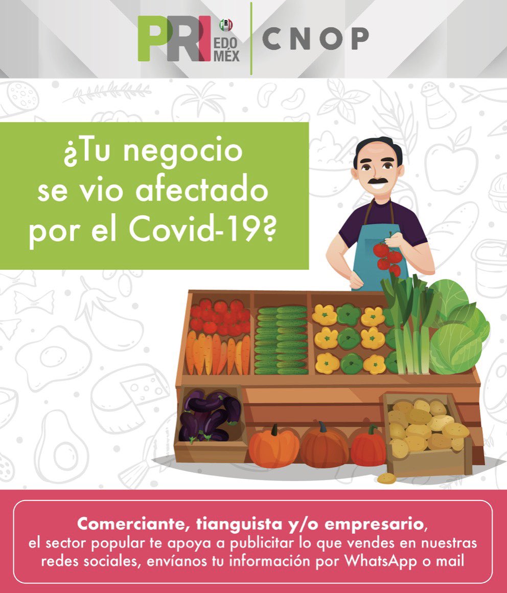 Region_3EdoMex's tweet photo. 📍Comerciante, tianguista y empresario del Estado de México, el sector popular te apoya publicando lo que vendes en nuestras redes sociales, envíanos tu información por Messenger o al mail enlaceedomexcnop@gmail.com 📩 https://t.co/xRXr8LdCkm
