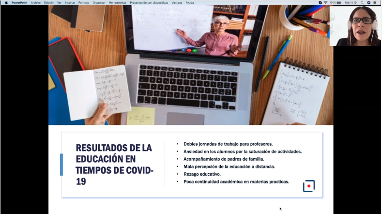 UDGPlus's tweet photo. #ForoSTEAM
#AlMomento la Mtra. Jeanette González, coordinadora de la Maestría en Desarrollo y Dirección de la Innovación, en conferencia: Fabricación digital y educación #STEAM en el contexto de educación a distancia @LaColmenaTLX @CCDmx https://t.co/xTimNfHFqL https://t.co/vu2VAcAcr7