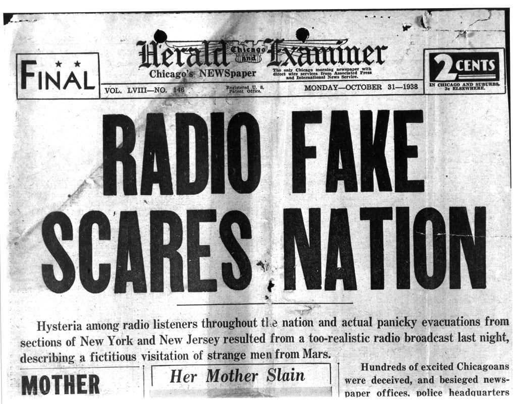 8/Trusting the  #news we get gives us all an anchor point & common understanding - It's comforting and is hopefully based on  #facts The main emotional response  #socialmedia seems to engender is  #Fear &  #Anger #WarOfTheWorlds  #OrsonWells  #FakeNews  https://aeon.co/essays/a-radio-play-about-radio-that-became-the-first-fake-news-story