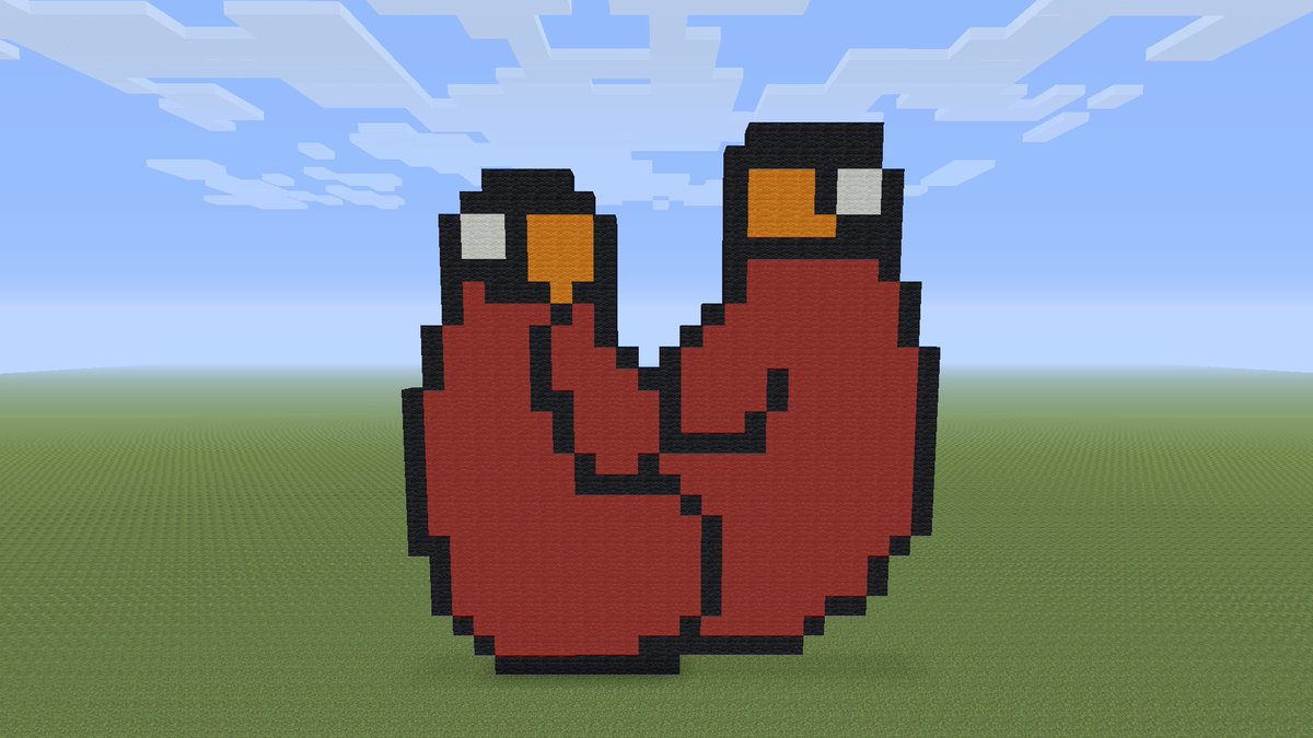 Rocket_Zer0's tweet photo. MInecraft Pixel Art - Boxing Gloves https://t.co/as9Rr2hQTx #pixelart #minecraft #boxing https://t.co/5pOfNUcoZv