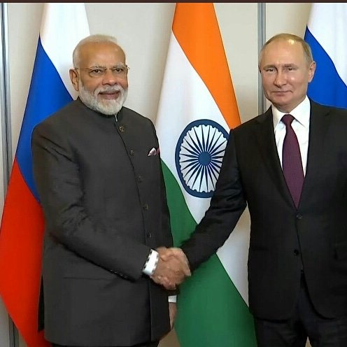 Happy birthday to our dear Prime Minister Mr. Narendra Modi, dear friend President Vladimir Putin.        