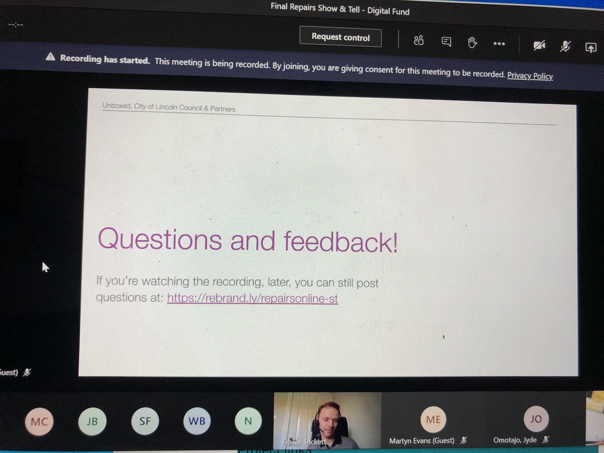 egle_a_ieva's tweet photo. Our #LocalDigitalFund #RepairsOnline technical alpha project is finished! It was a great show and tell from @FraserTrick and the team, showcasing the work done and options to take it forward. If you missed it, a recording will be added on https://t.co/XNf0H89V5r #FixThePlumbing https://t.co/qnZQuU5j7n