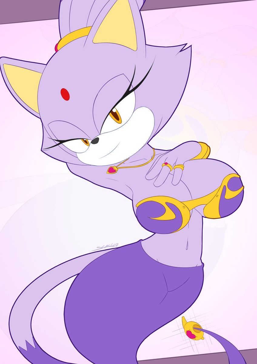 Personaje #5: Blaze the cat-princesa y guardiana de las sol emeralds-bisexu...