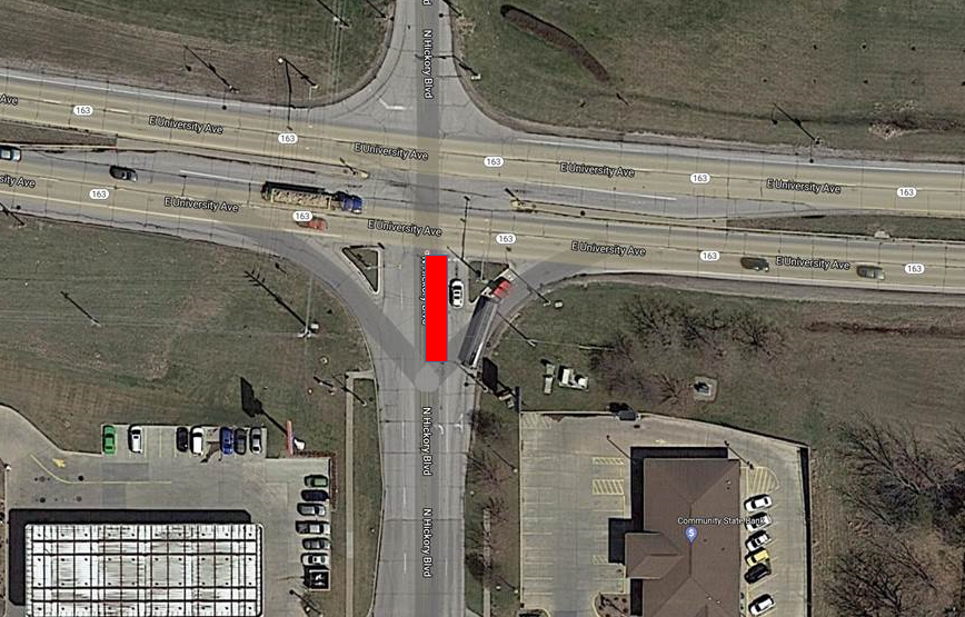 Lane Closure Alert: The left turning lane on N Hickory Blvd just south of E University Ave will be closed on Thursday, October 8. The work is expected to be completed by the end of the day on Thursday. Please use caution when driving in this area.