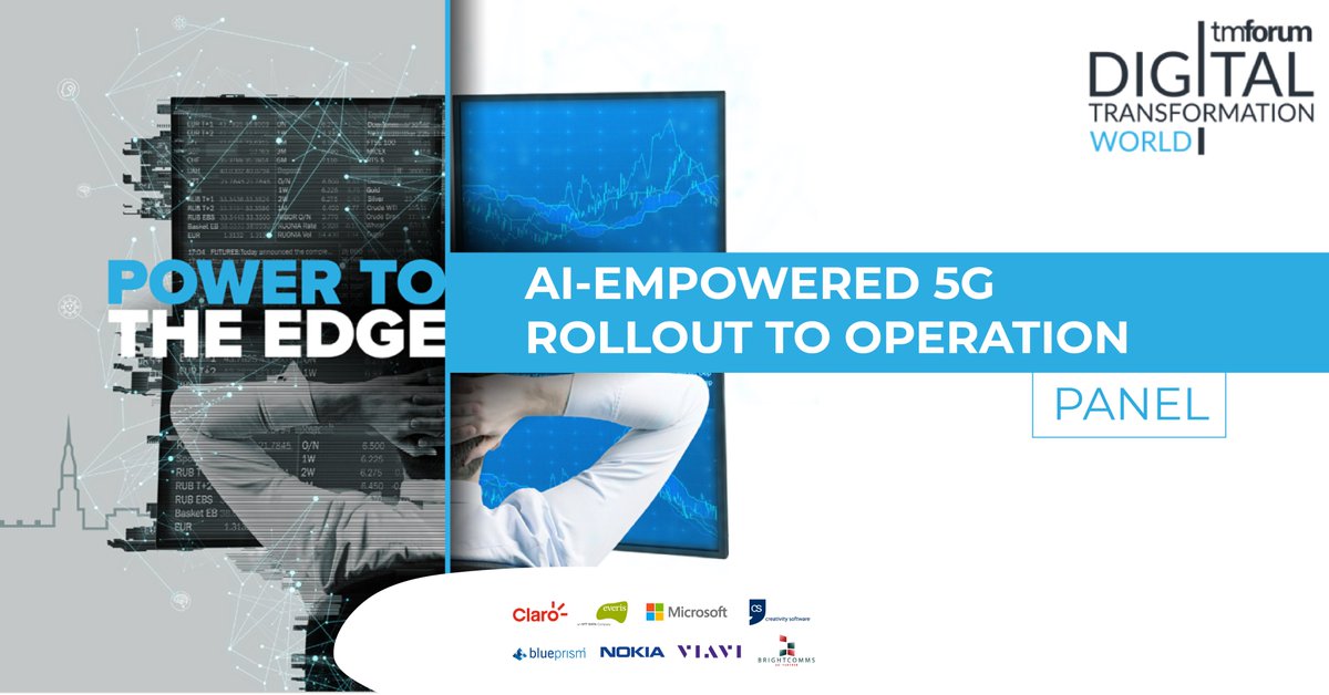ClaroColombia's tweet photo. Don't miss the 5G roll out to implementation with AI panel at TMForum´s Digital Transformation World Series 2020, showcase that brings together the best in the ICT industry to take on the transformation challenges of the Telco Sector. #everisOpenNetworks connect here: https://t.co/0MRryxID6Z