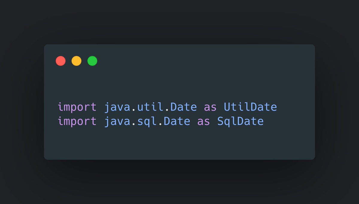 waseefakhtar's tweet image. #KotlinTip: When using two classes with the same name from different packages in the same file, use import alias to refer to these classes by their aliases.

#AndroidDev