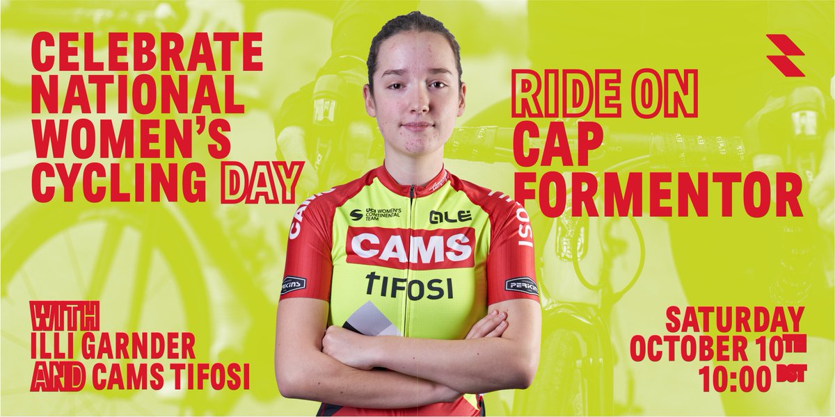 🚴 ♀️ Celebrate National Women's Cycling Day  🚴 ♀️
Ride Cap Formentor with Illi Garnder and CAMS TIFOSI
Saturday
October 10th
10BST
Join the ride now app.rgtcycling.com/event?code=6ai…