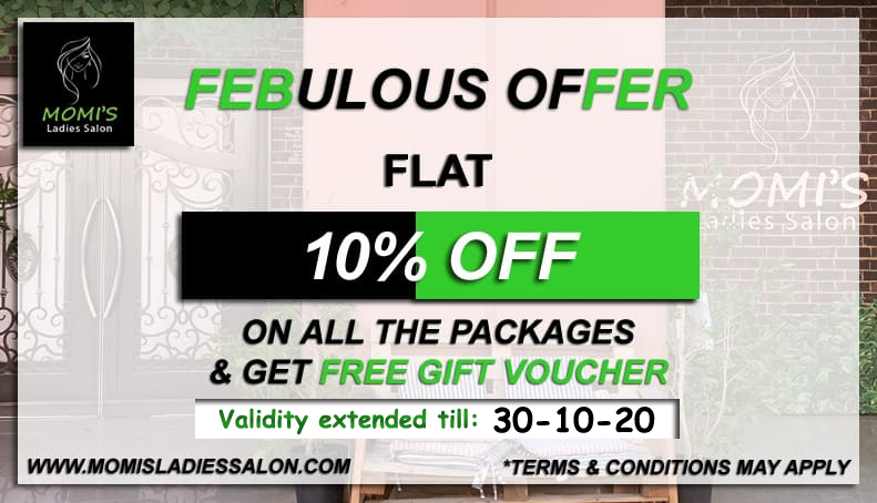 Momi S Ladies Salon Twitterren On The Request Of Our Lovely Clients We Extended The Date Of Flat 10 Off On All The Packages And Get A Free Gift Voucher T C May Apply