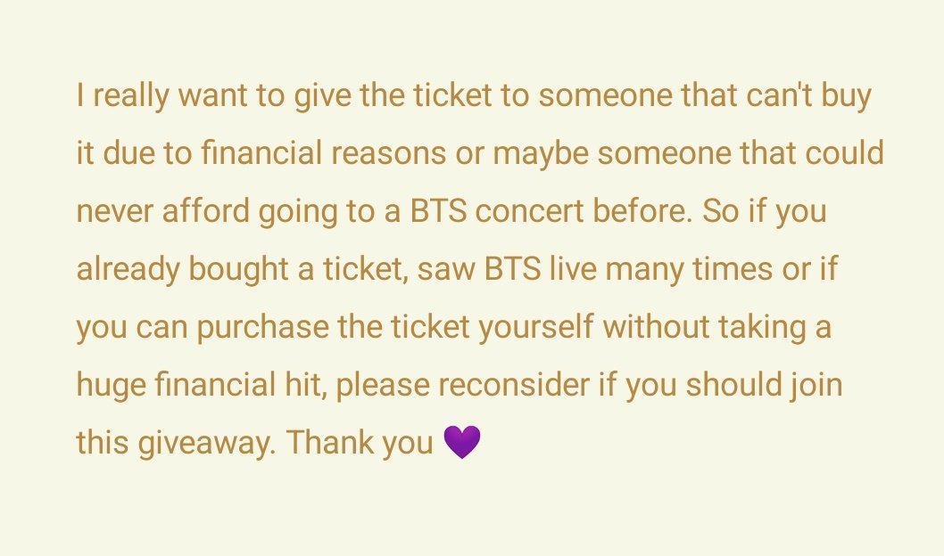ddaenggogo's tweet photo. WW GIVEAWAY 🌍

BTS l ON:E ONLINE CONCERT TICKET GIVEWAY (1 day ticket)

1) Like and RT this post
2) Follow @ddaenggogo but it's not a must
2) Tag 1-2 ARMY friends that could also use the ticket :)
3) Write the song title you want to hear the most during the concert https://t.co/8etwwI1ecT
