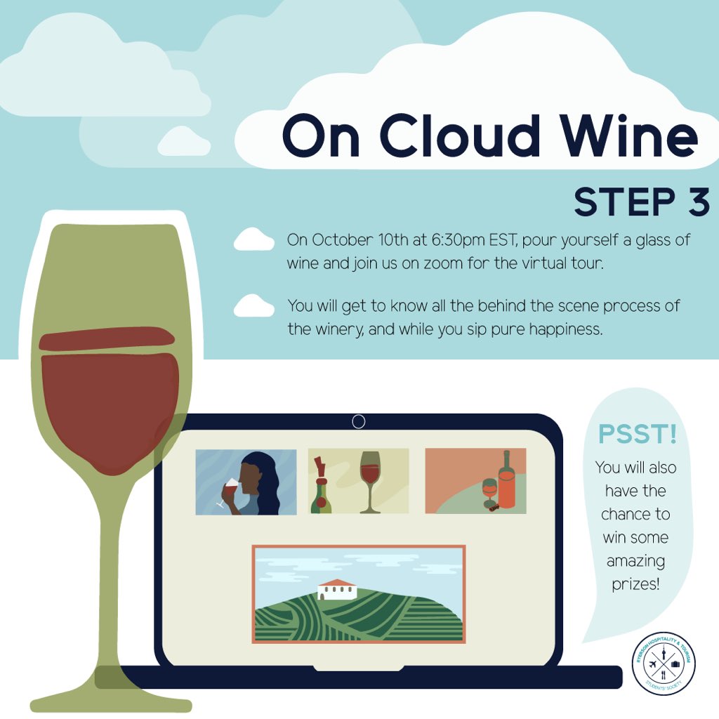 htssociety's tweet photo. Only a couple more days until it’s time to WINE down with our On Cloud Wine event!
Head over to our Instagram to participate in our social media challenge & don’t forget to tag us!
#OnCloudWine #RHTSS https://t.co/QHGXSIBmi6