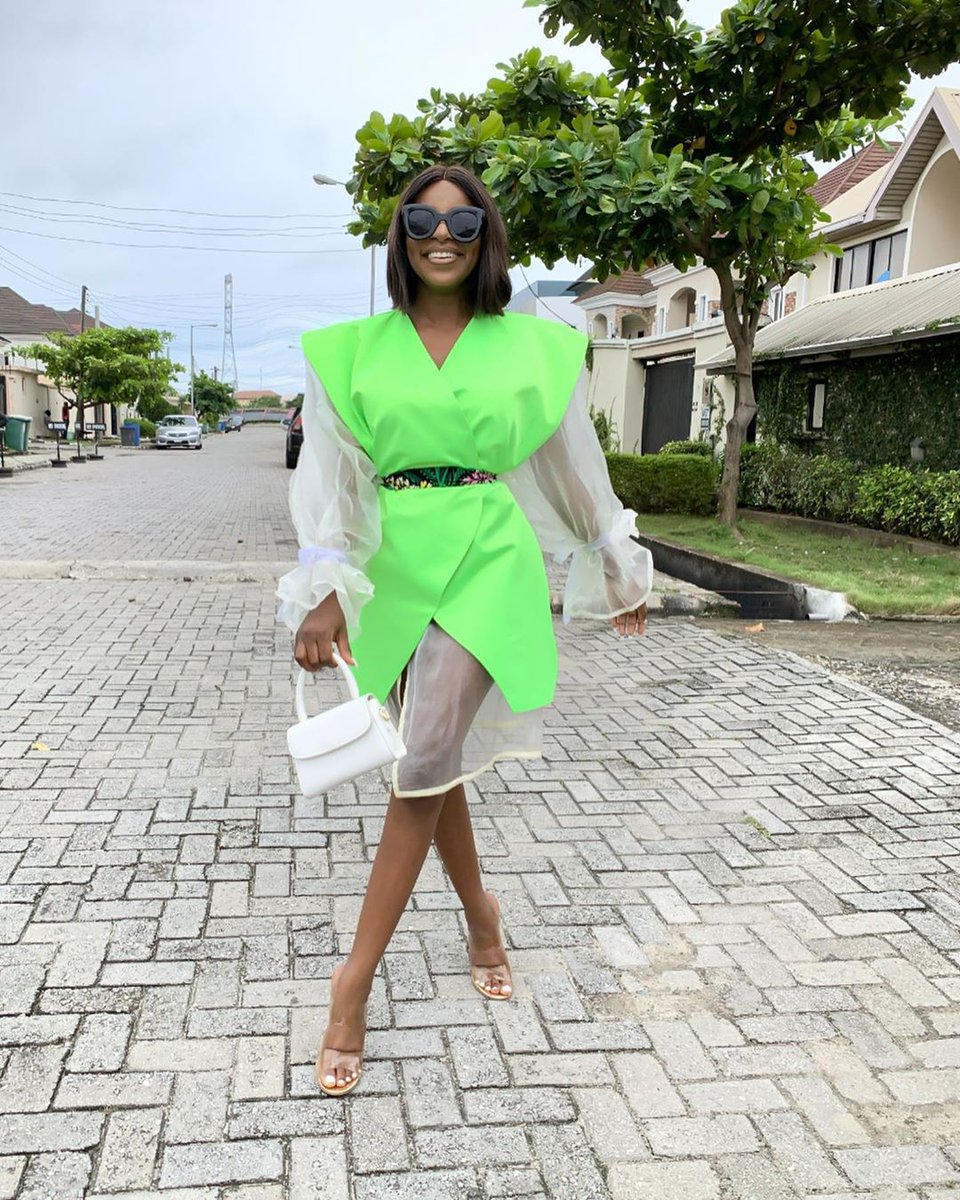 ChinaksOfLagos's tweet image. Wathoni's outfit to Oppo office today.