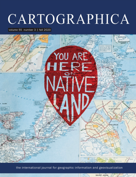 IndigiDataLab's tweet image. Decolonizing the Map: Recentering Indigenous Mappings  Cartographica utpjournals.press/toc/cart/55/3

Featuring &quot;Spatial Data and (De)colonization: Incorporating Indigenous Data Sovereignty Principles into Cartographic Research&quot; by @Indigidatalab member Annita Hetoevėhotohke’e Lucchesi
