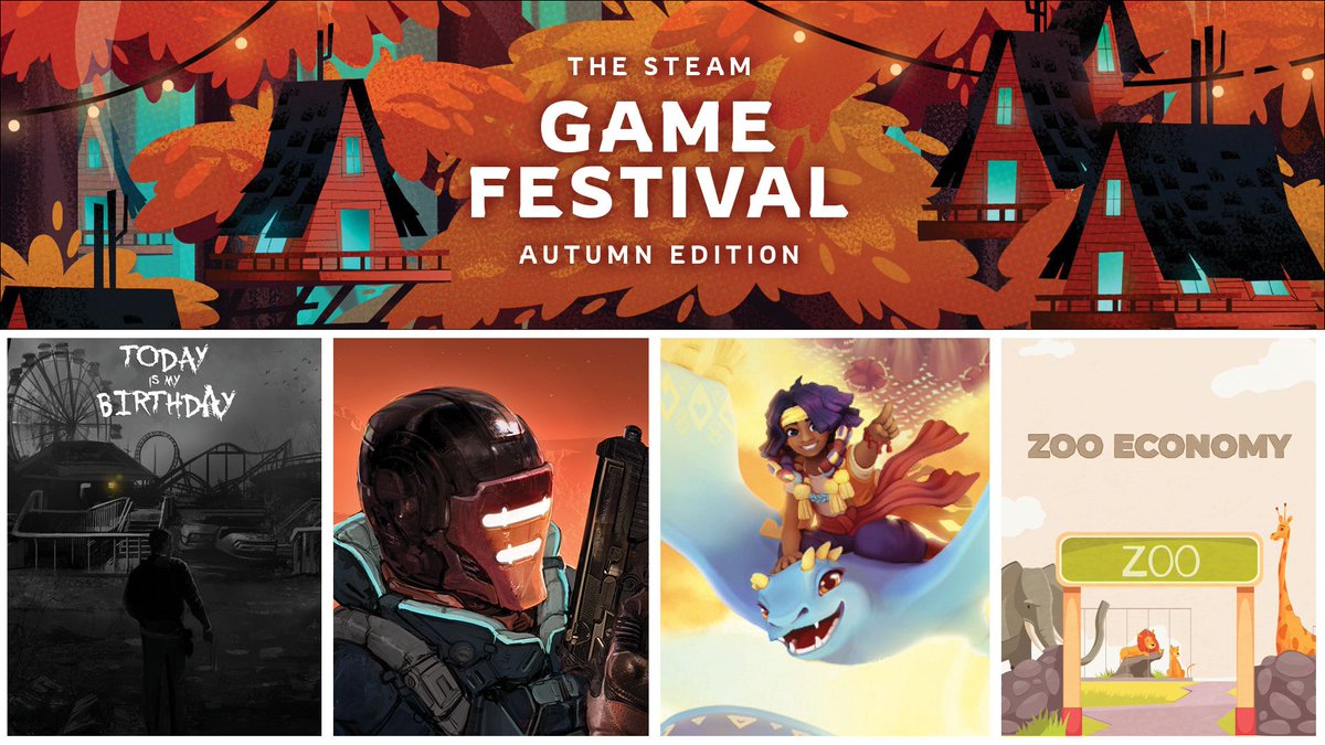 Crytivo's tweet photo. 🍂The Steam Game Festival: Autumn Edition begins🍁
https://t.co/NlJKbY8iaC
(YAY Free games!!)

@FollowFeathers @rogueshiftgame @TIMBGame @cur_foxes 
#steamgamefestival #gamedev https://t.co/Q0GCpw1RB7