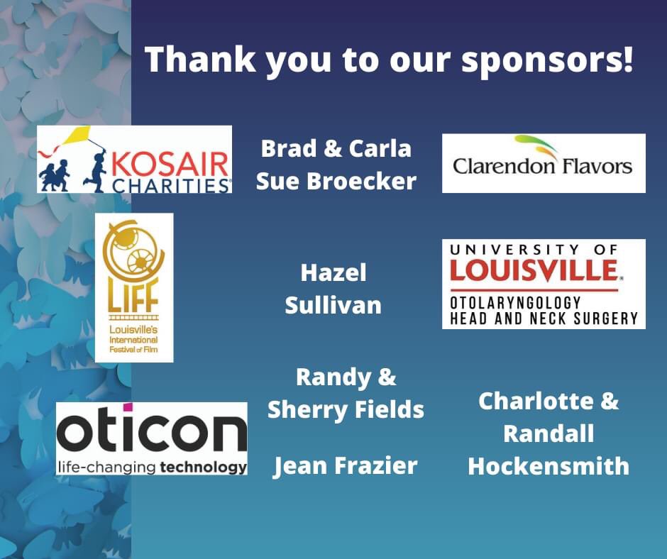 HeuserInstitute's tweet photo. Thank you #butterfliesinmotion sponsors! Text bim20 to 243725 for more info or go to https://t.co/SZdLzdF2V4.
#heuserhearing @KosairCharities @clarendonflav @LouFilmFest @OticonUSA @uofl https://t.co/c1Nfj8lN8s