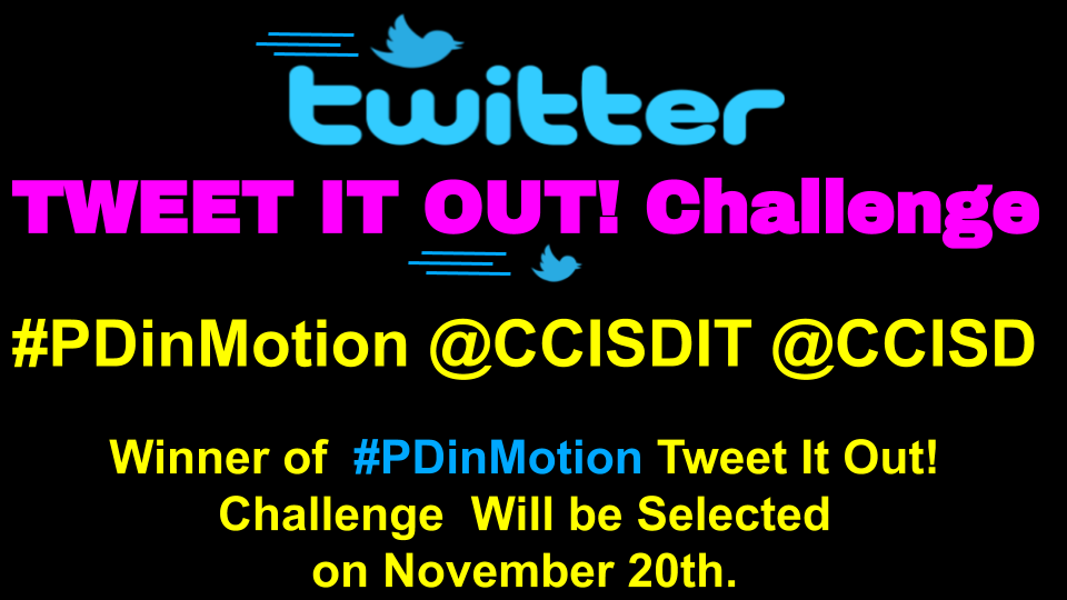 CCISDIT's tweet photo. @CCISD T’s did you attend @CCISDIT Intercession PD? Are you implementing strategies you learned and putting them in motion? Tweet a pic w #PDinMotion @CCISDIT @CCISD Implementing more than one? Tweet them all! https://t.co/MKvuVfhZSB