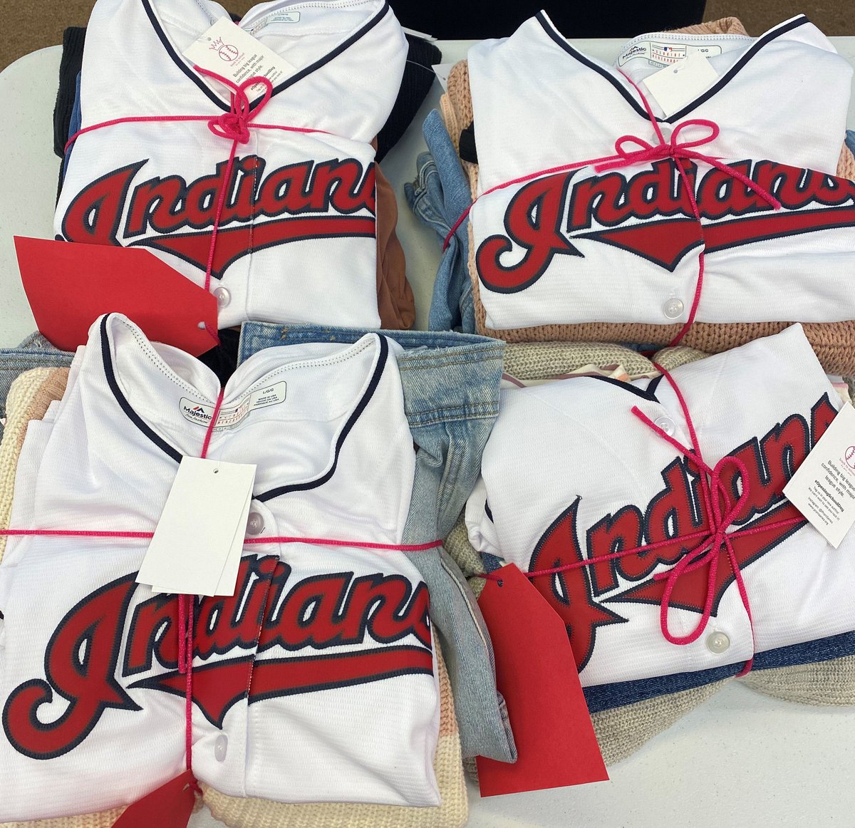 Our packages of back-to-school outfits (complete with masks!) + jerseys for foster girls returning to their classrooms this fall turned out so cute! ⁣We’d like to thank Prom Series for bringing the Tribe wives in on your awesome project. 🤍 

atmlb.com/33Bj1kh