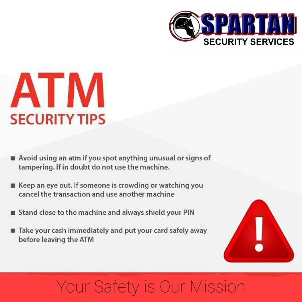 SparSecServ's tweet image. And try not to use ATMs in desolate, poorly light areas, during late night hours.
#personalsafety #securitymindset #situationalawareness