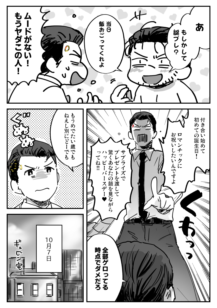 コナギャでギャ誕漫画(1/2)デトロイト時間ではまだ7日なのでセーフ #convin 