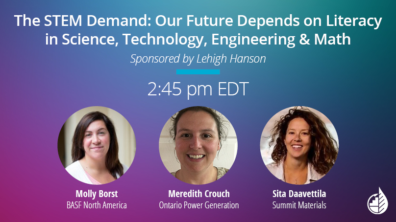 TandemGlobalOrg's tweet photo. Don't miss the very last session of 2020 #WHCConnect, The #STEM Demand: Our Future Depends on Literacy in #Science, #Technology, #Engineering & #Math, live at 2:45pm EDT. Sponsored by @LehighHanson & feat. @BASFCorporation @opg + @summitmaterial. https://t.co/Oy117ahWRO