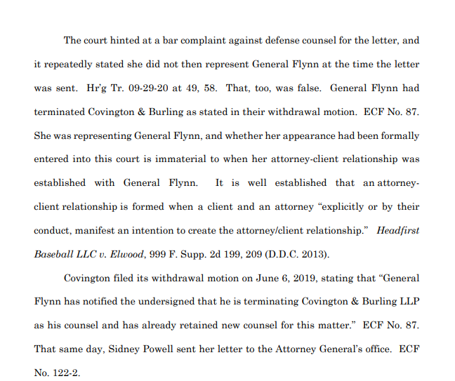 Assuming that Judge Sullivan has discretion to deny a motion to dismiss if her perceives political favoritism or corruption, which I& #39;m not sure of, it would seem relevant whether there was political contact behind the scenes.