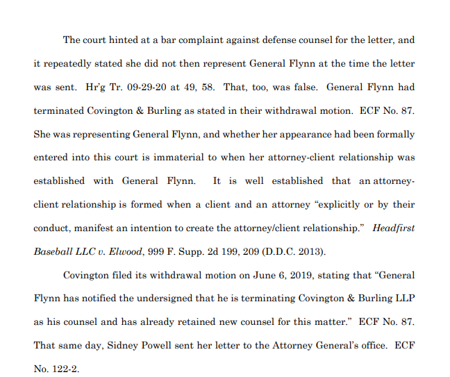 Assuming that Judge Sullivan has discretion to deny a motion to dismiss if her perceives political favoritism or corruption, which I'm not sure of, it would seem relevant whether there was political contact behind the scenes.