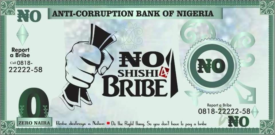 TheYAFafrica's tweet photo. Make a difference against corruption today by shunning bribery and other forms of corruption...use the zero naira currency to stop and discourage bribery.

You can participate and get involved at https://t.co/kiIAsIi8in

#YPAC
#MadACT
#NoShiShi4Bribe
#SayNoToCorruption https://t.co/jgdV31wFz5