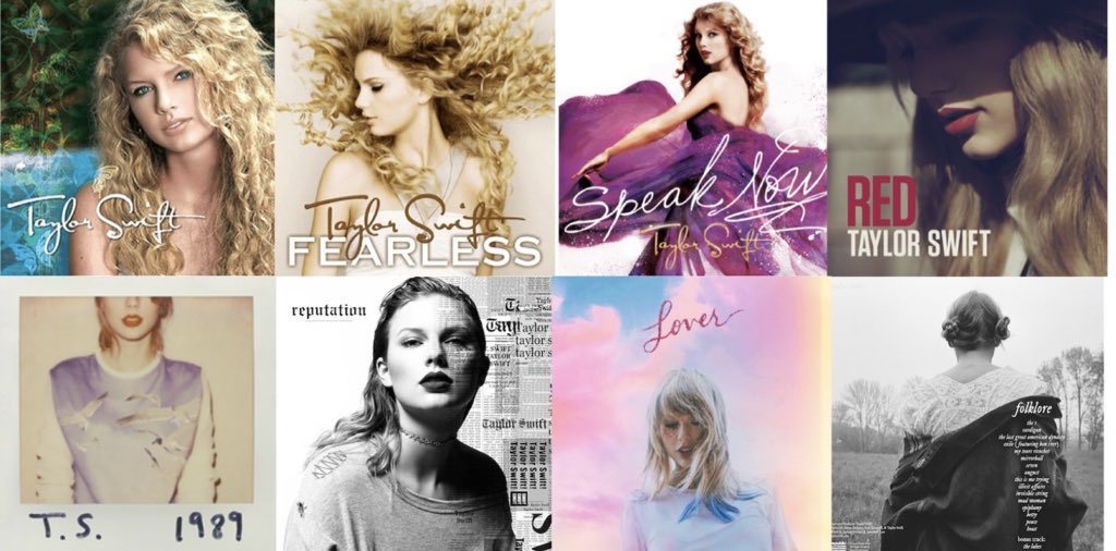 Taylor Swift albums as Instagram logos- a thread