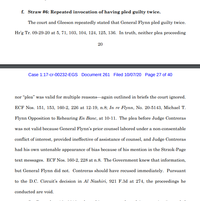 Straw #6: Please stop mentioning that my client pleaded guilty twice.As far as I know, that's the sort of thing that judges often mention quite a bit, but Powell argues that it's recuseable.