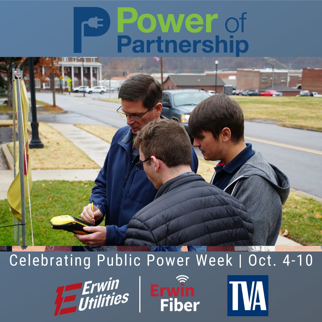 Join us in celebrating #PublicPowerWeek!  As your local power company, we strive to deliver safe, reliable, and efficient services. Our names &amp; faces are familiar because we live, play, &amp; work here, too. #PowerofPartnership