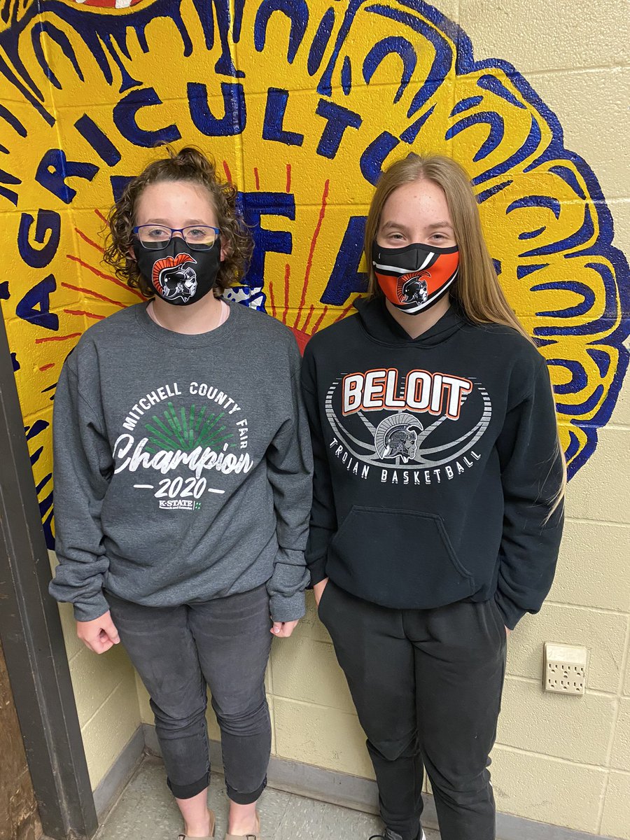 the_irish_aggie's tweet photo. Each school year greenhand’s in our chapter are challenged to memorize the FFA Creed. The first two members to memorize the Creed and recite it perfectly receive a free FFA jacket. Congratulations to Morgan and Carlee for being our jacket winners this year!! #tpod #BeloitFFA https://t.co/G1BtpUAnaz