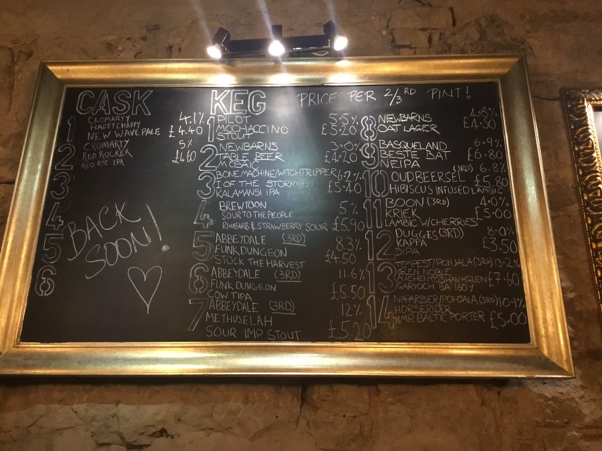 TheBatTaps's tweet image. Wednesday’s taps updated