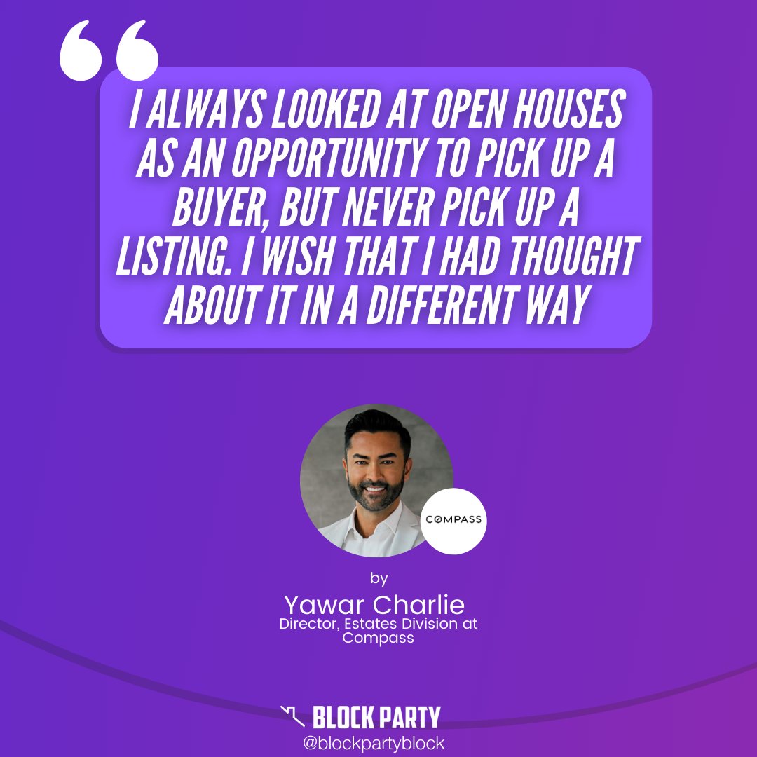 Open houses are an opportunity to get buyers AND seller clients💡 @yawarcharlie