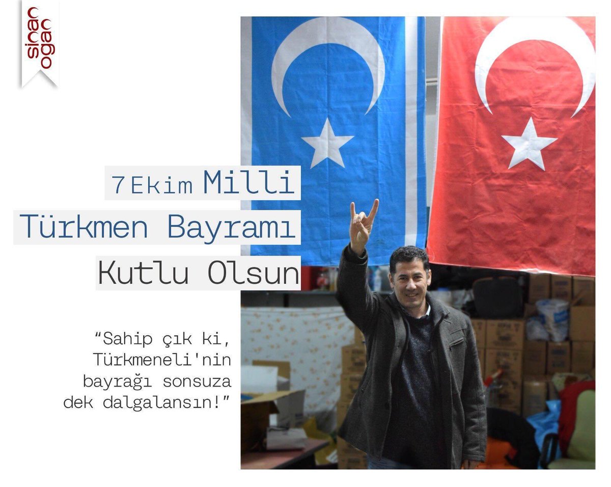 Dr. Sinan Oğan (@drsinanogan) on Twitter photo "Sahip çık ki, Türkmeneli'nin bayrağı sonsuza dek dalgalansın!"
7 Ekim Milli Türkmen Bayramımız kutlu olsun! Türkmeneli ve Milli Türkmen varlığı ilelebet daim olsun.
<a href="/IrakTurkmenleri/">Oldubuis They</a> @Ersadsalihi "Sahip çık ki, Türkmeneli'nin bayrağı sonsuza dek dalgalansın!"
7 Ekim Milli Türkmen Bayramımız kutlu olsun! Türkmeneli ve Milli Türkmen varlığı ilelebet daim olsun.
<a href="/IrakTurkmenleri/">Oldubuis They</a> @Ersadsalihi