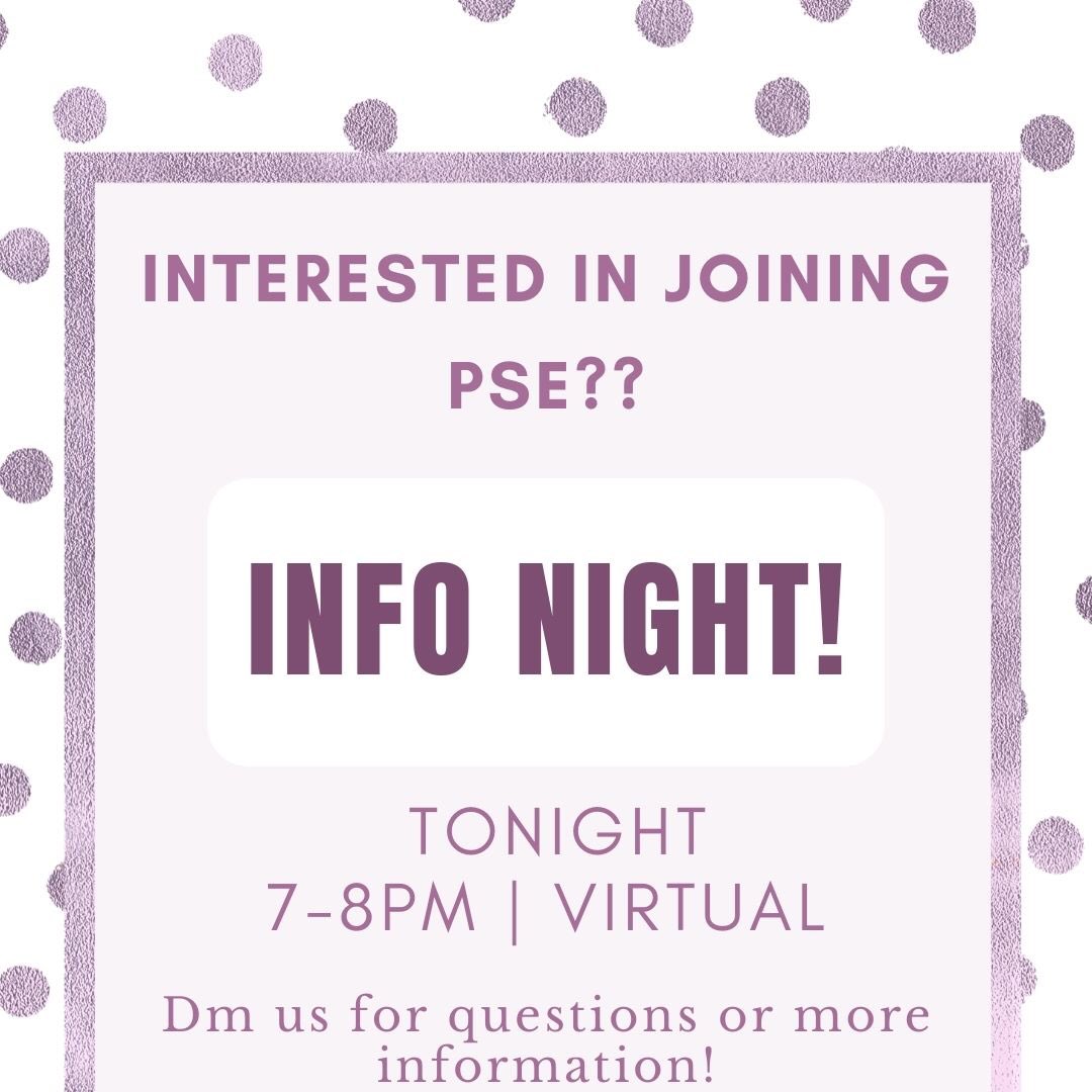 Join us virtually TONIGHT for our second info session at 7pm! We would love to meet and connect with you all!