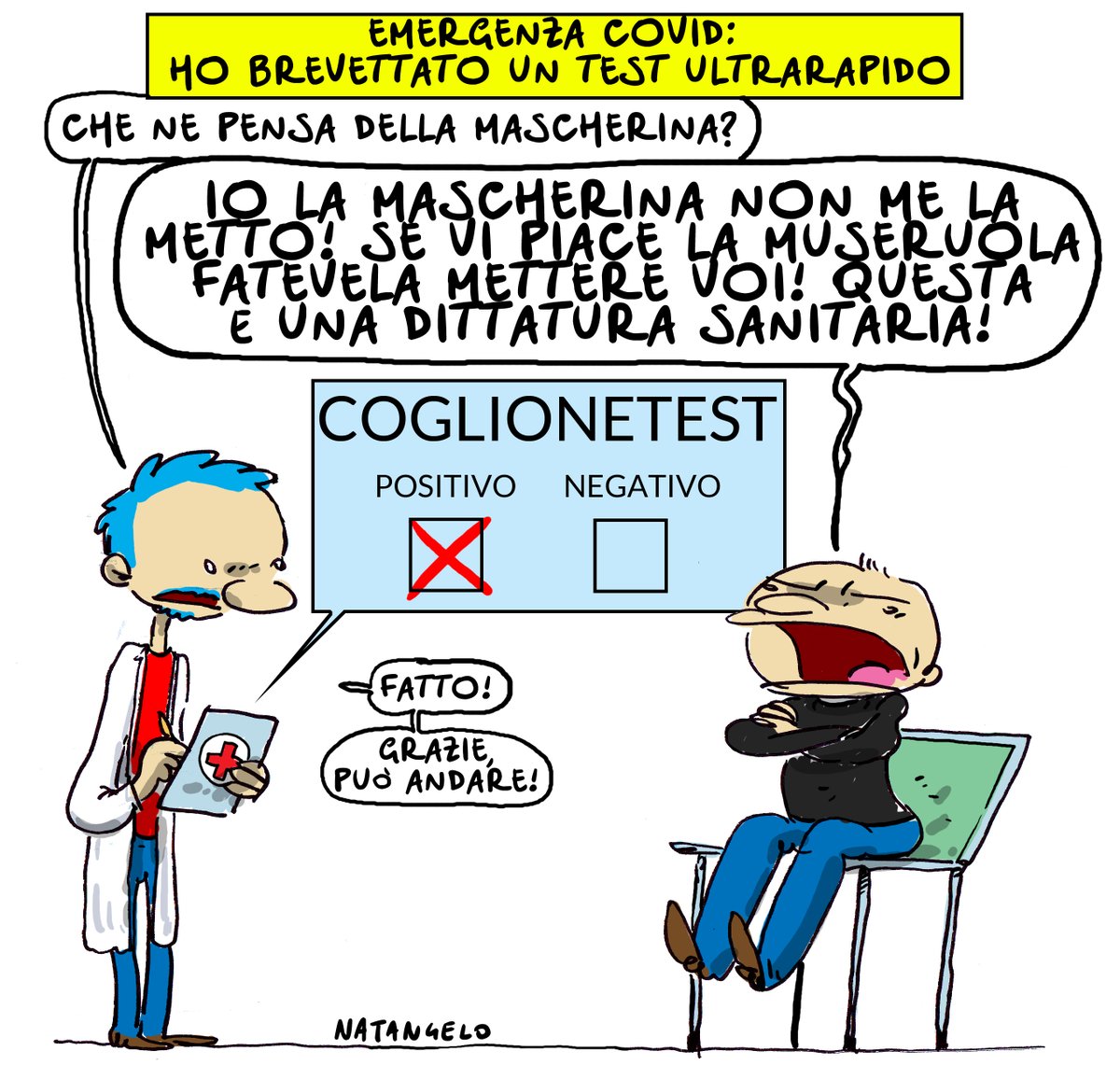 #test. #covid_19. #covidiot. #natangelo. #webcomic. #dittaturasanitaria. #c...