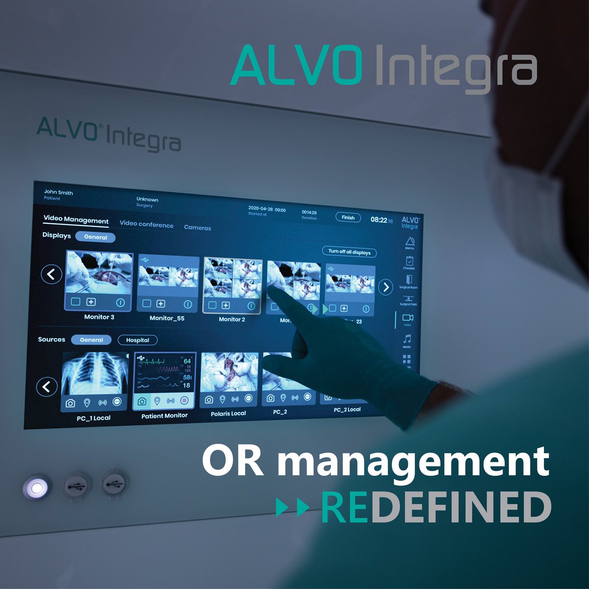 AlvoMedical's tweet photo. ALVO® Integra supports surgical processes in over 20 countries. From mid-October 2020, customers can choose between 3 segments of the ALVO® Integra portfolio and enjoy a new, adaptive, user-friendly #interfacedesign. #ORintegration #integratedOR https://t.co/wiYmqQkhAw