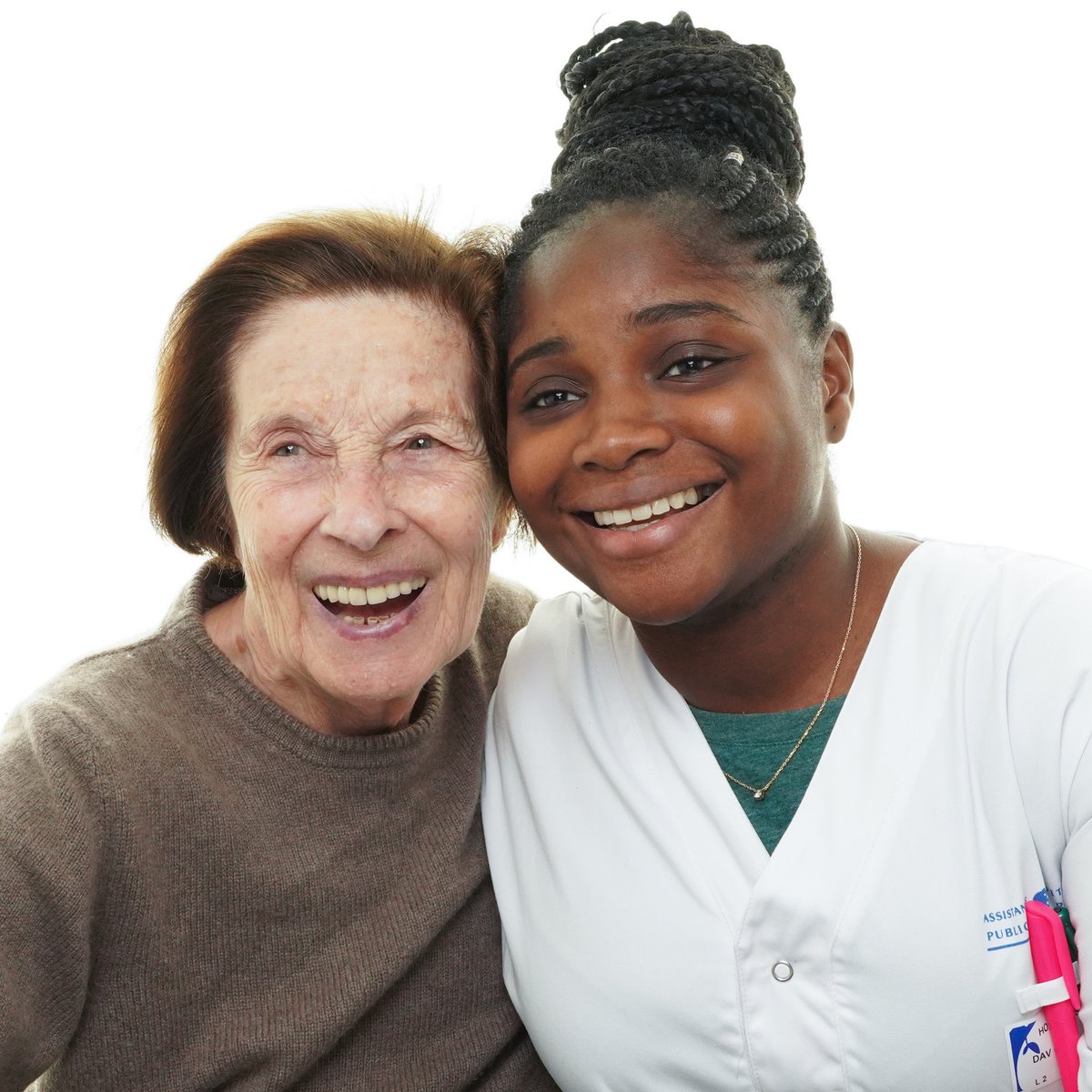 LOLProject's tweet image. Quoi de mieux que d&apos;inaugurer une mosaïque LOL avec les sourires de nos aînés pendant @semainebleue ?
Ces éclats de rires complices saisis en photo témoignent les merveilleuses relations patients-soignants dans les services hospitaliers.  Photo : @DavidKenphoto 
@SaintePerine