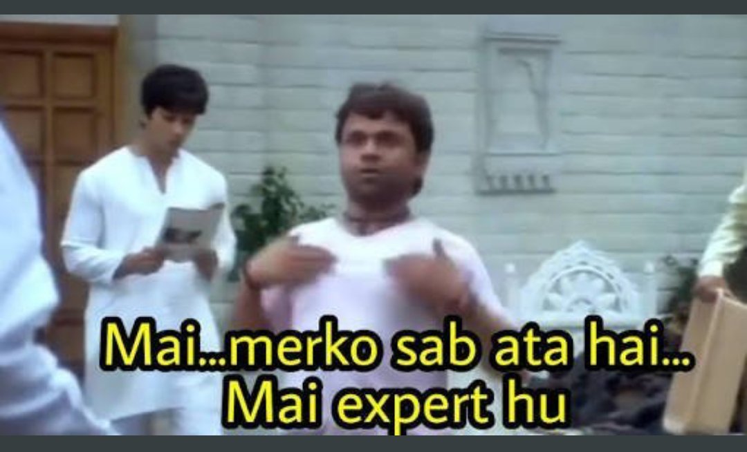 Unemployed_0891's tweet image. #ProbeSudhirGupta
मुझे सब कुछ पता है और मैं एक्सपर्ट हु हर फील्ड में बाकी सब बेकार है, सबको जेल भेजो क्योंकि मैं .......