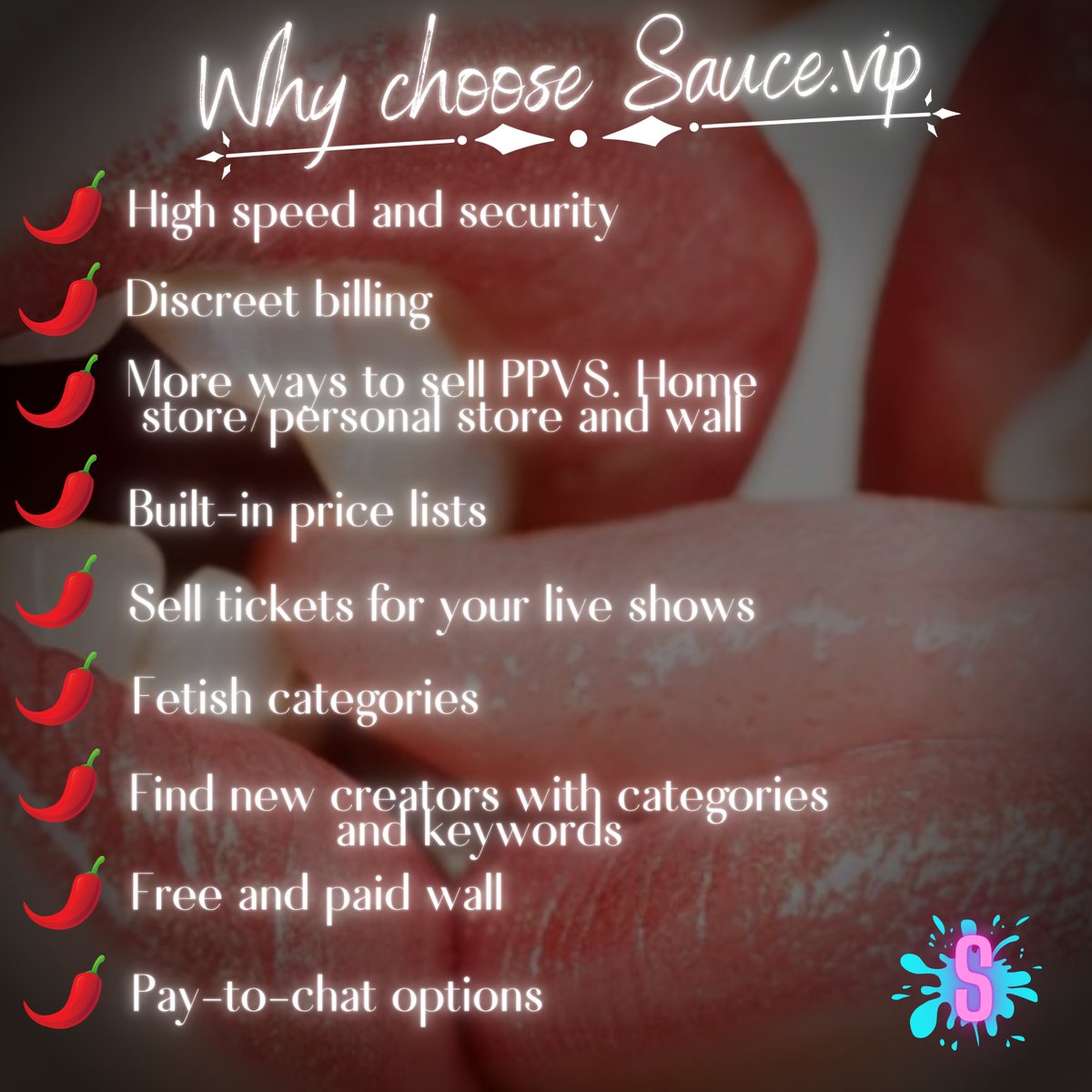 Sauce_VIP's tweet photo. Our mission: we are creating a speedy &amp; secure platform that makes it easier for fans to find you, provides more ways for you to earn 💵, and lets YOU keep more of it 😍

Free to sign up... what have you got to lose? 👇

https://t.co/DaDhm599HE 🌶 https://t.co/I0Gpk7j22c