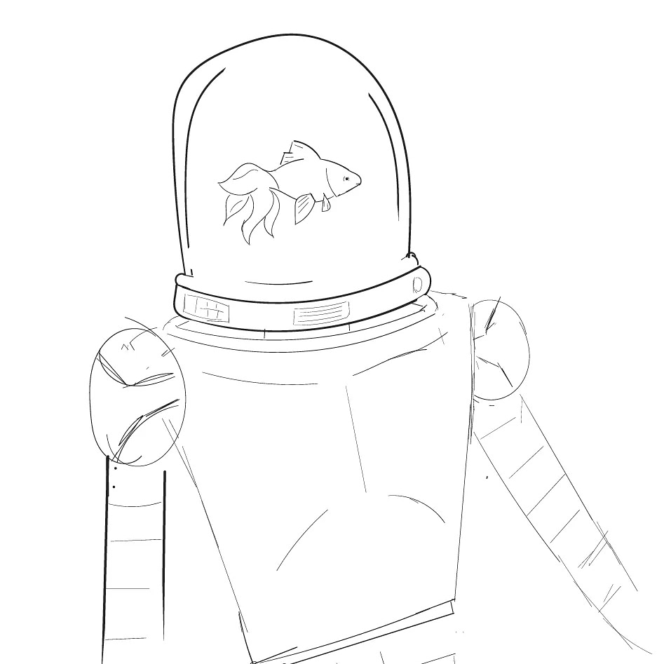 Inktober day 1: Fish

#Inktober #robots #sketch