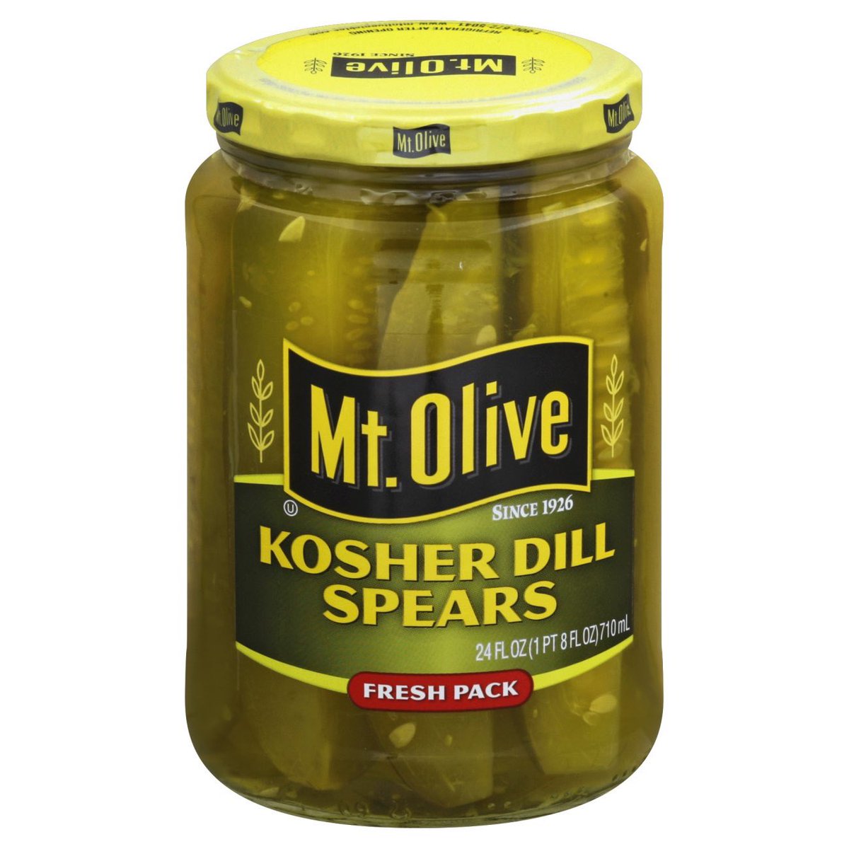 some how mount olive is just above vlasic. still chemically yellow, but is slightly more tart than vlasic and actually makes me think of puckering. I prefer the MO petite pickles for that reason. 1/5