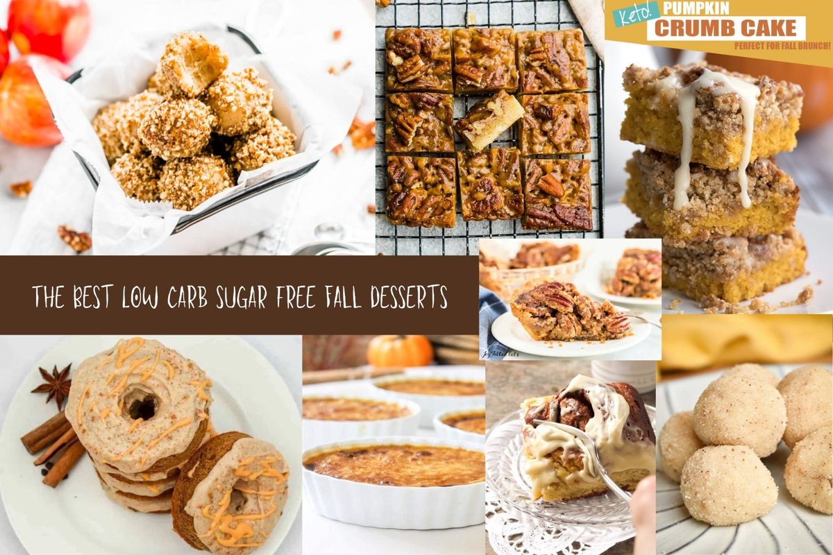 WriterMomJessi1's tweet photo. Low carb and no sugar fans! I have compiled 15 AMAZING Fall Desserts you can make this Autumn. 

#pumpkinseason #pecans #apples #ketoFall #ketolife #ketorecipes #sugarfreefall #lowcarbfall #GlutenFreeFall #paleofall

https://t.co/nk0sFDresw https://t.co/jo5OHjiUd1