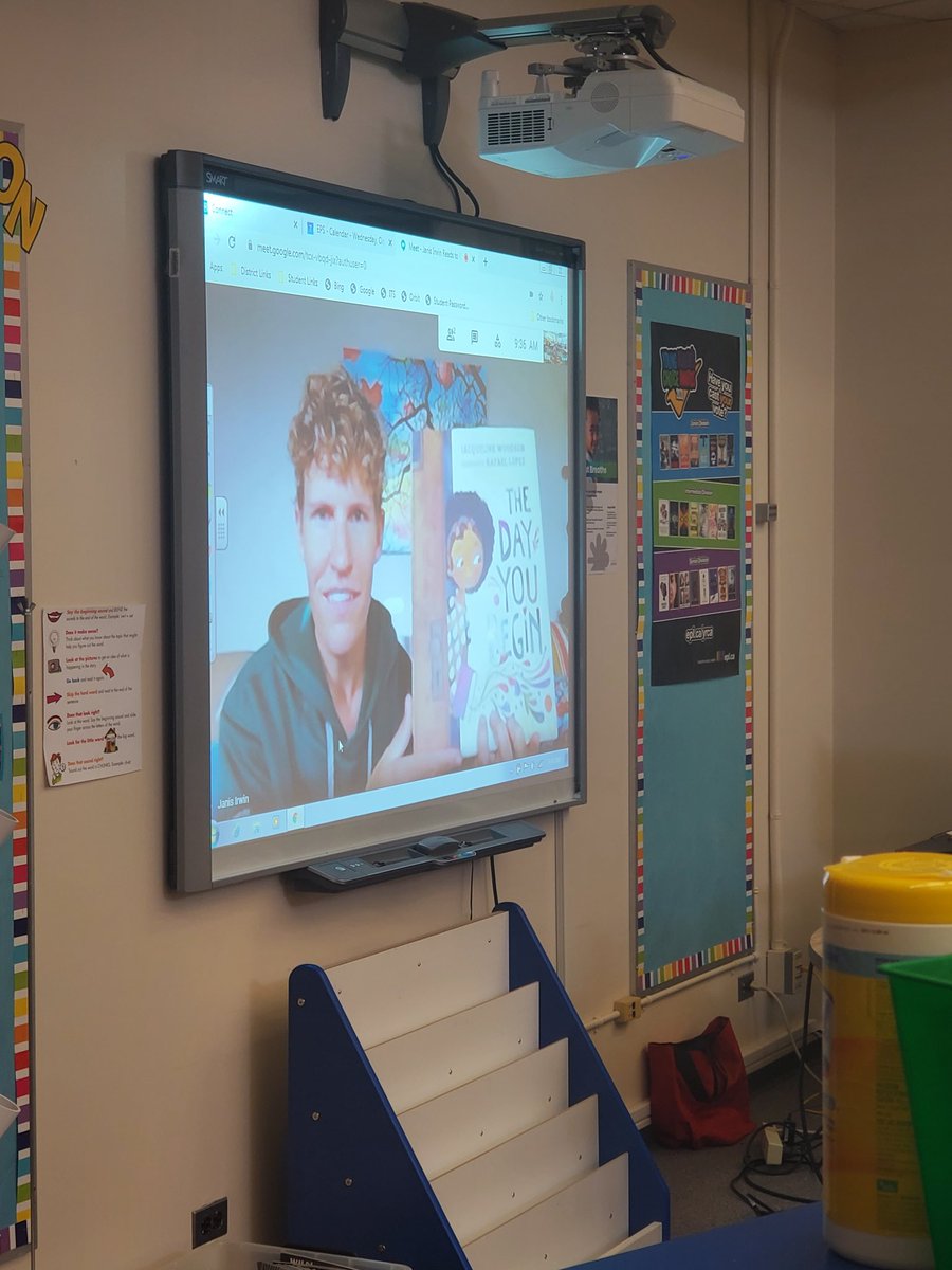 RKuzek's tweet photo. Thanks @JanisIrwin for reading to our grade 4,5,6 students. The students enjoyed asking you questions!  @BrightviewEPSB #epsb #readinweek https://t.co/oFNvpr07PQ