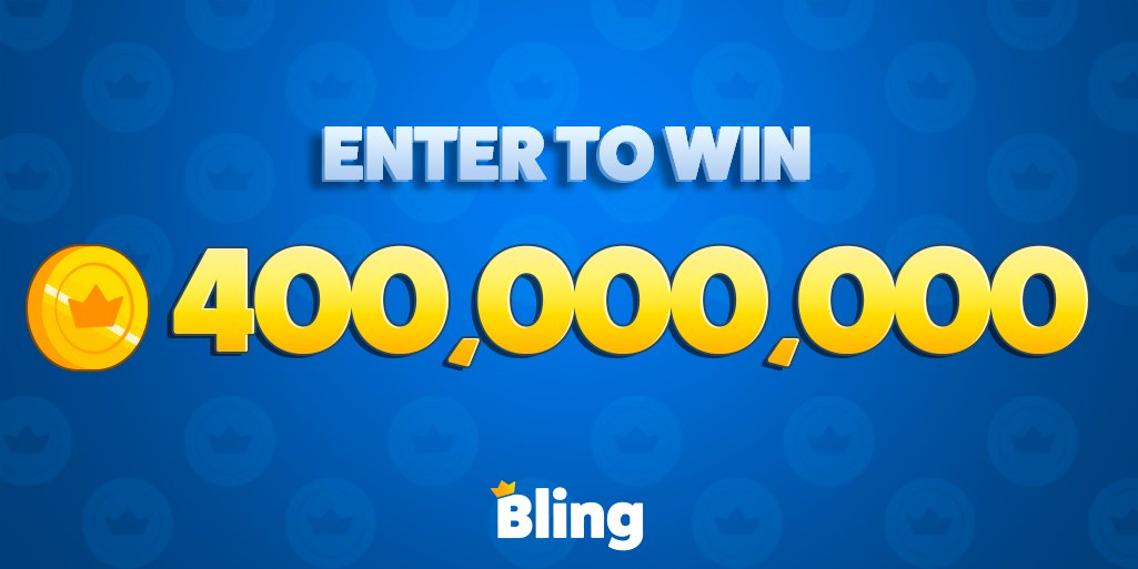 1/ #GIVEAWAY TIME AGAIN! One lucky user will win 400,000,000 👑Bling Points. To enter: 
1. Follow us 
2. Retweet this 
3. Take a short user survey at tinyurl.com/blingoctsurvey

Rules below