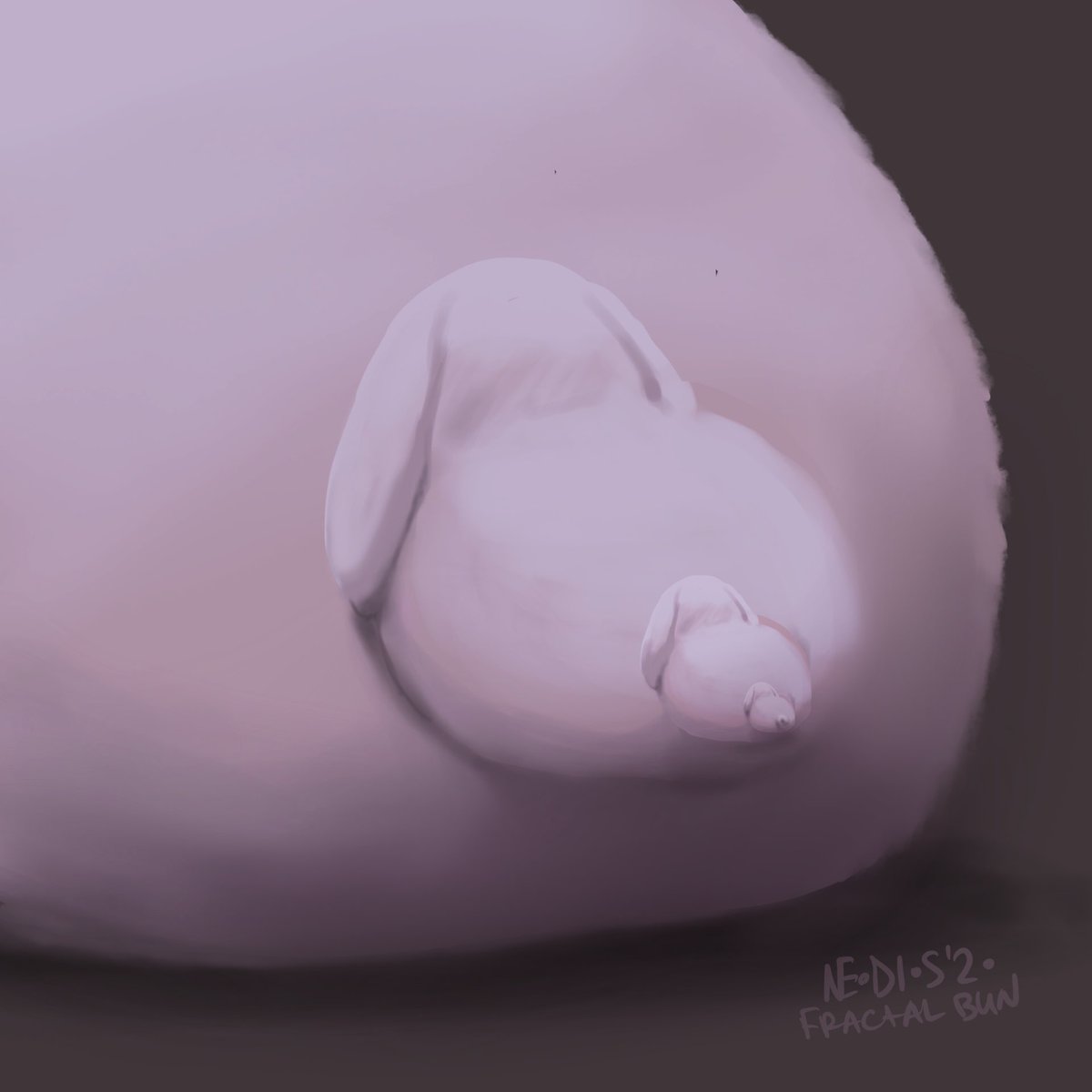 Neodios_arts's tweet photo. A fractal bunny. @Procreate #ND_scribbles #bunny https://t.co/Lh5Vsa33kn