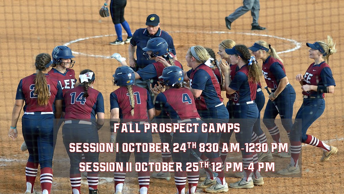 Camping in October?  Be sure to register soon spaces are limited to ensure small group sizes and social distancing. leesoftballcamp.com